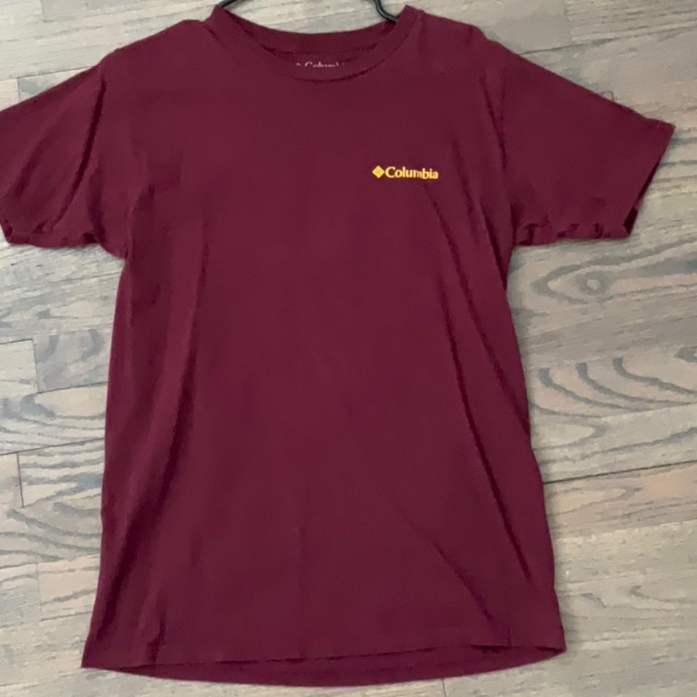 Columbia Men's Burgundy Short Sleeve Tee - Picture 3 of 8
